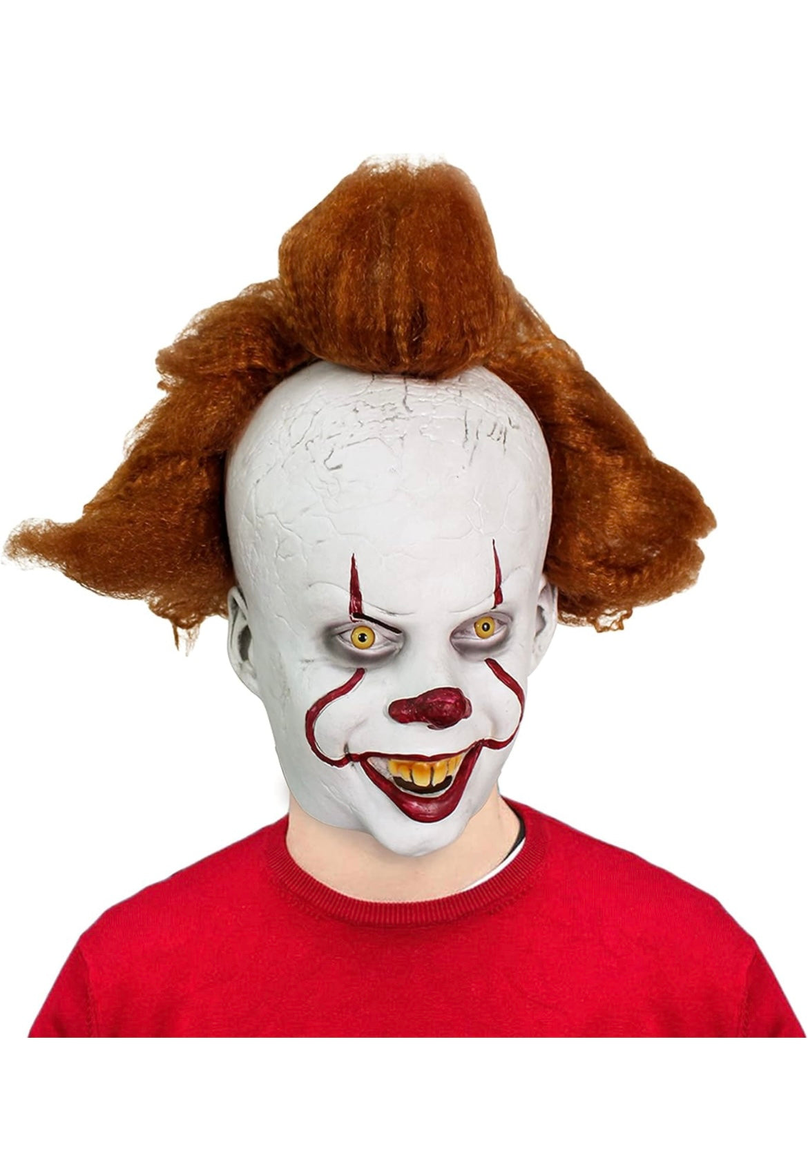 Scary Clown Halloween Mask(Adult One Size)