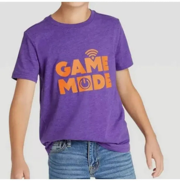 Boy's Game Mode Graphic Short Sleeve T-Shirt