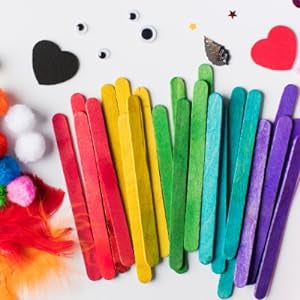 Craft Stix 4.5" Colored Wooden Craft Sticks - Pack of 100ct