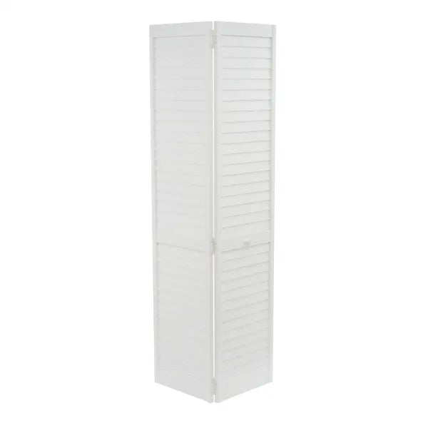 (New) Closet Door, Bi-fold, Louver Louver Plantation Primed White (36x80)