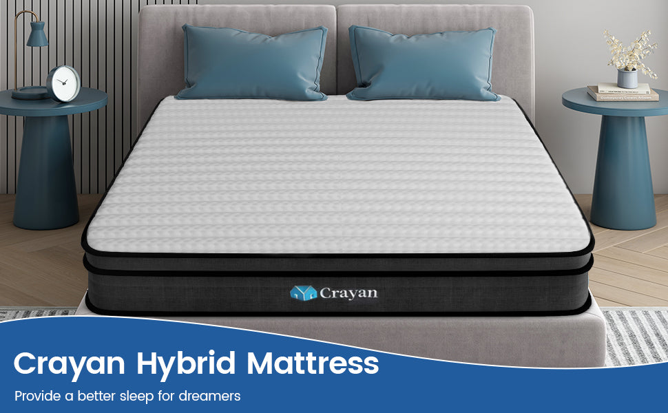 (New) QUALITY 10” QUEEN SIZE HYBRID MATTRESS