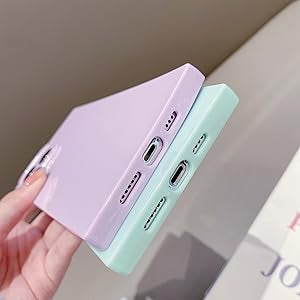 Compatible with iPhone 11 Pro Square Cover,Cute Aesthetic Candy Design for Women Camera Lens Protection Soft TPU Shockproof Edge Solid Color Phone Case for iPhone 11 Pro - 5.8 inch (Chalk Pink)