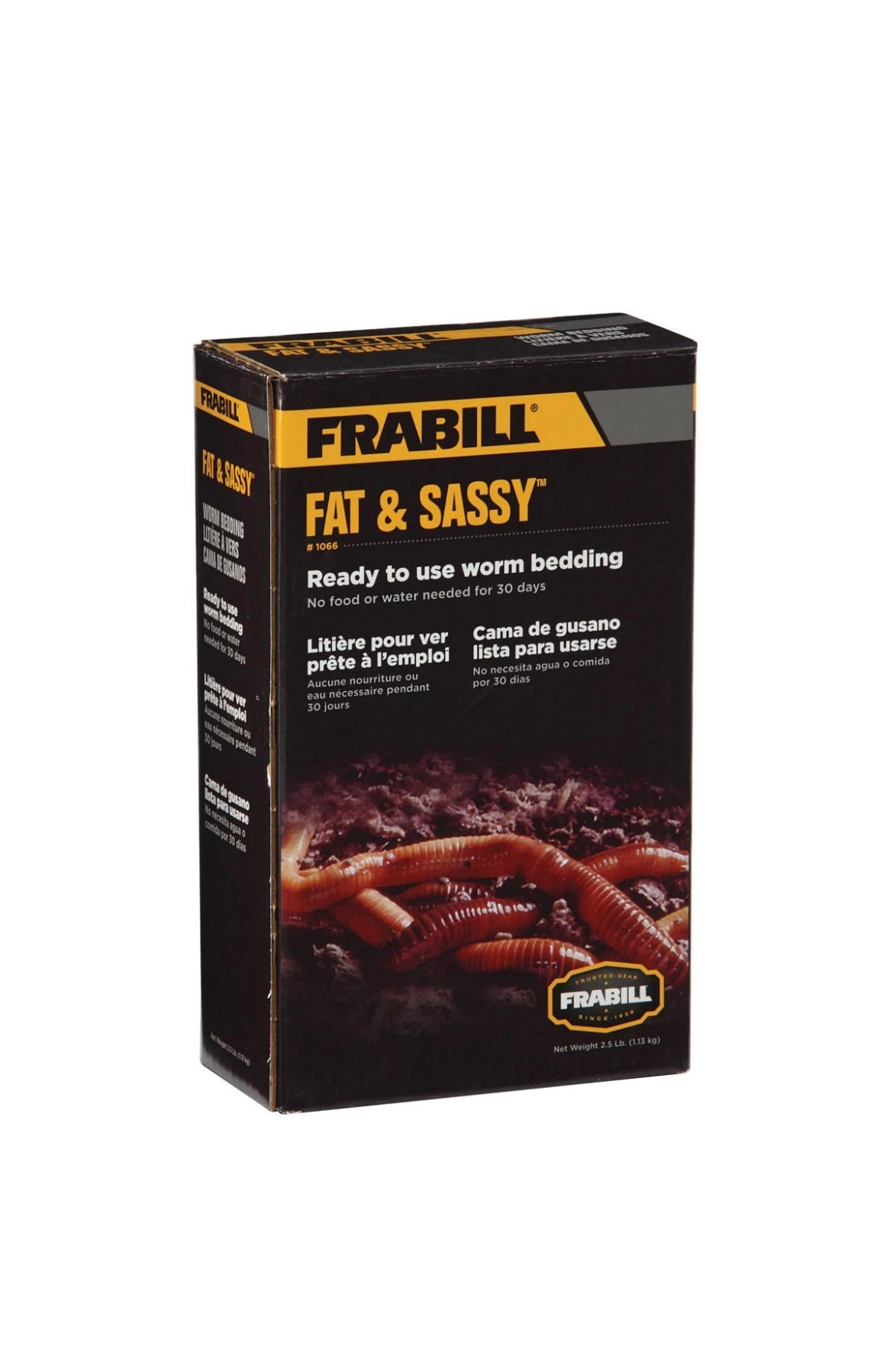 Fat & Sassy Worm Bedding | Premium Worm Bedding with Built-In Food Source | 1 lb Supports 3 Dozen Crawlers or 100 Small Worms