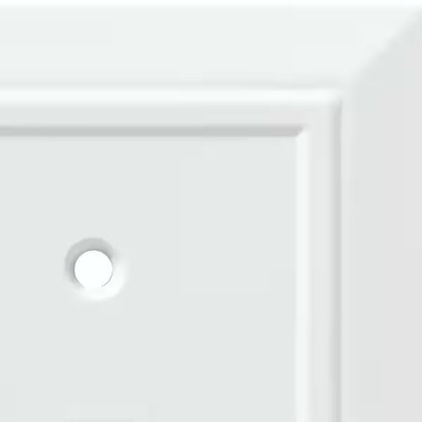 Classic Architecture Pure White Antimicrobial 1-Gang Decorator Wall Plate (4-Pack)